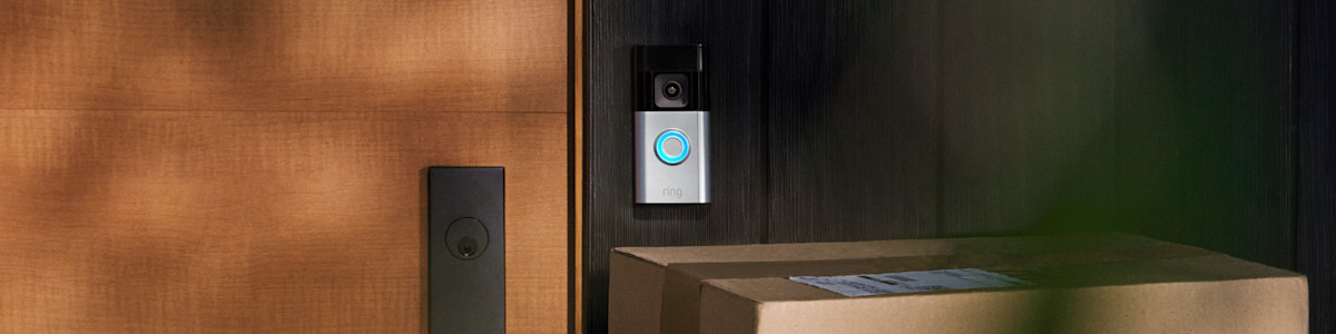 Ring Video Doorbell mounted on a modern home.